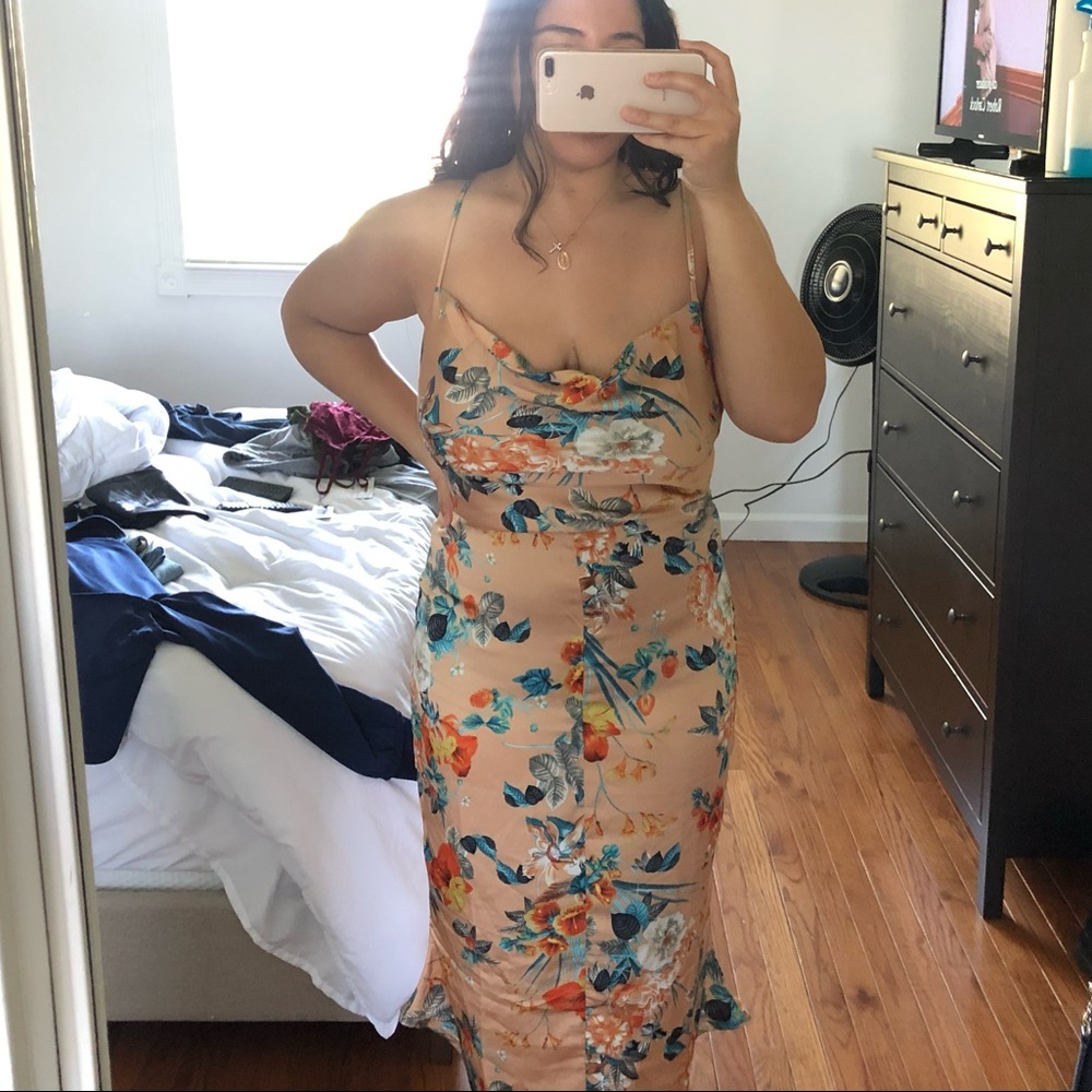 Boohoo Cross Back Dress